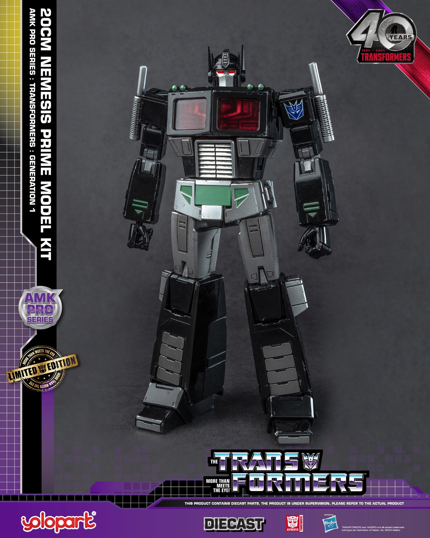 YOLOPARK AMK Pro Series Transformers G1 Nemesis Prime Model Kit