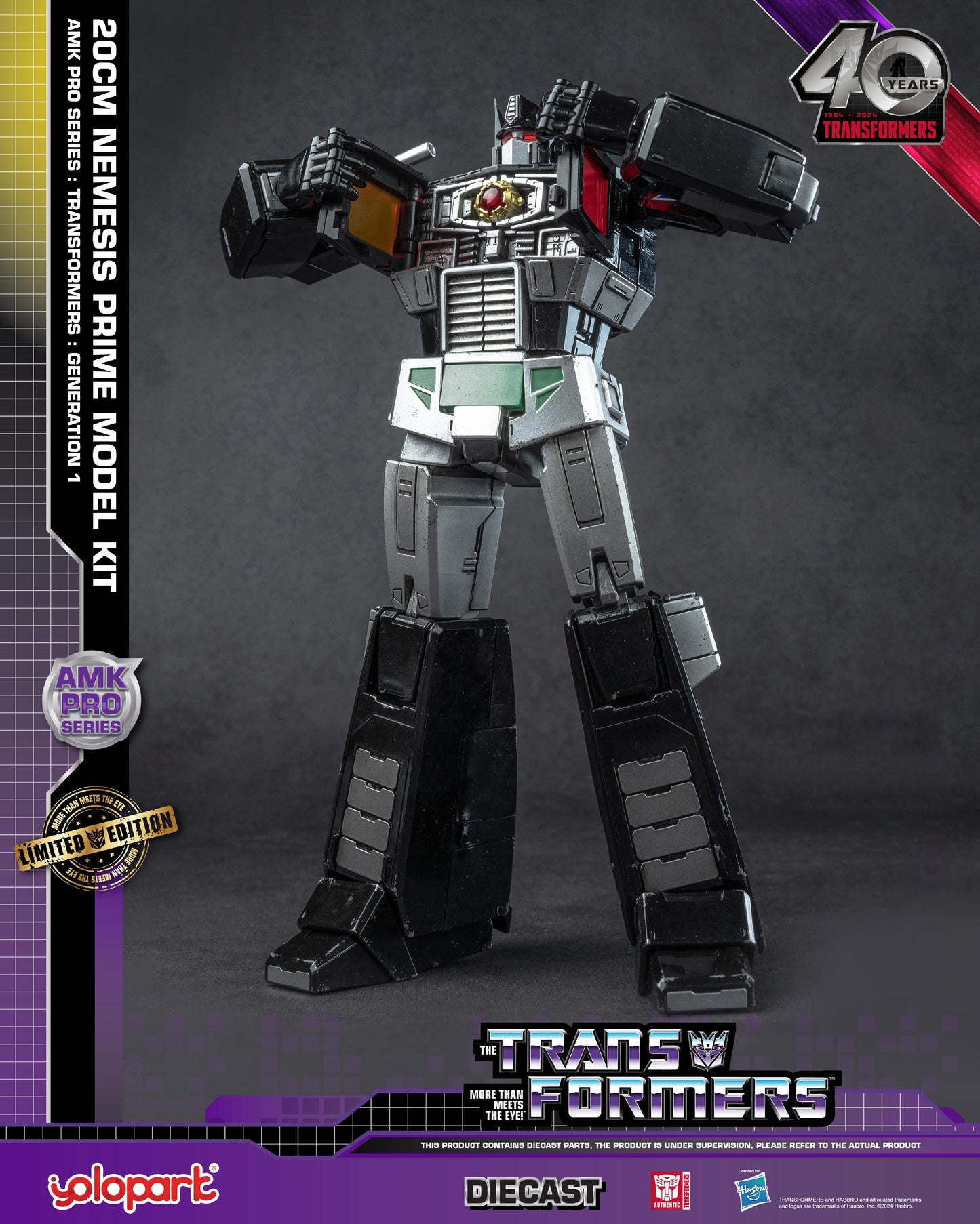 YOLOPARK AMK Pro Series Transformers G1 Nemesis Prime Model Kit