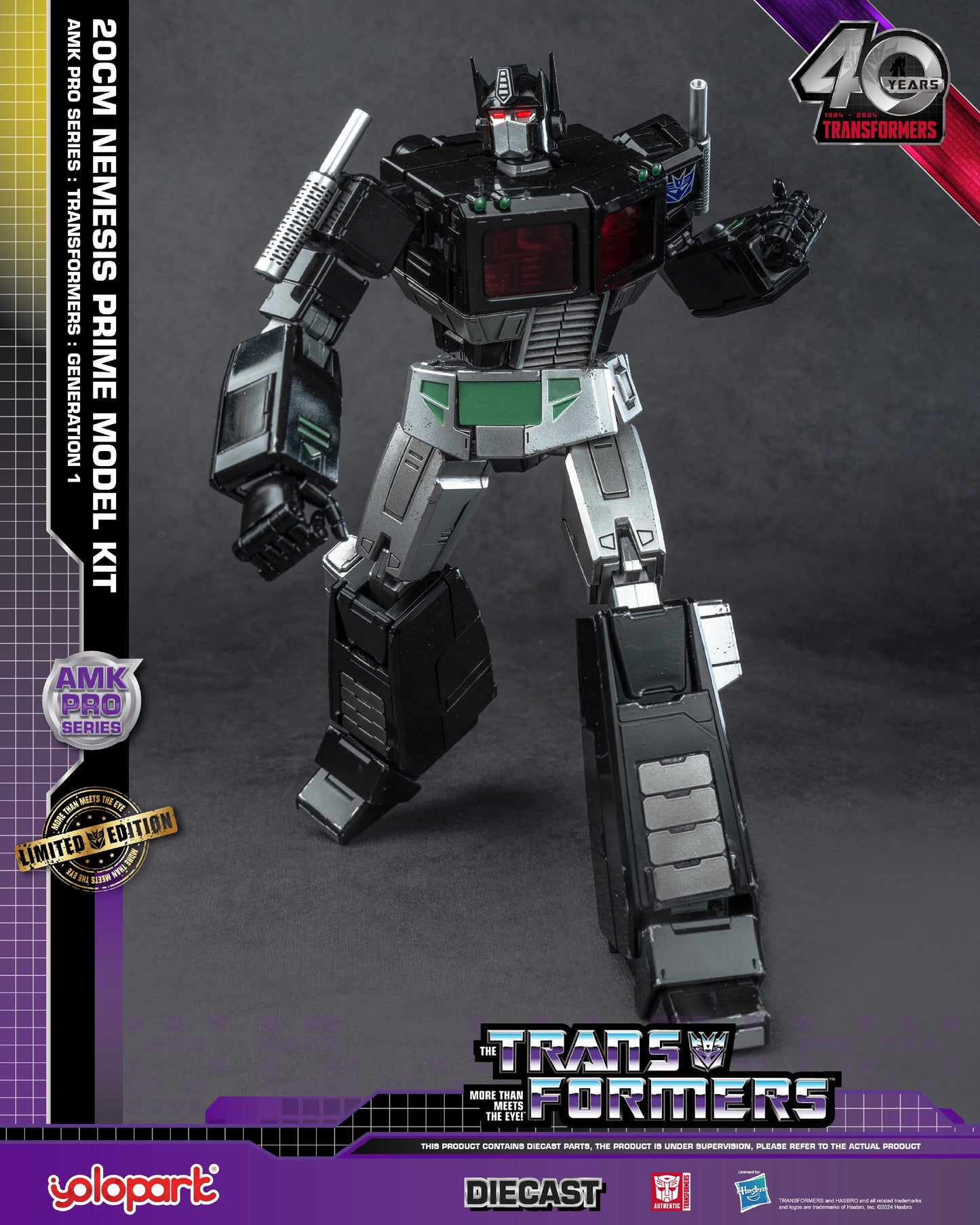YOLOPARK AMK Pro Series Transformers G1 Nemesis Prime Model Kit
