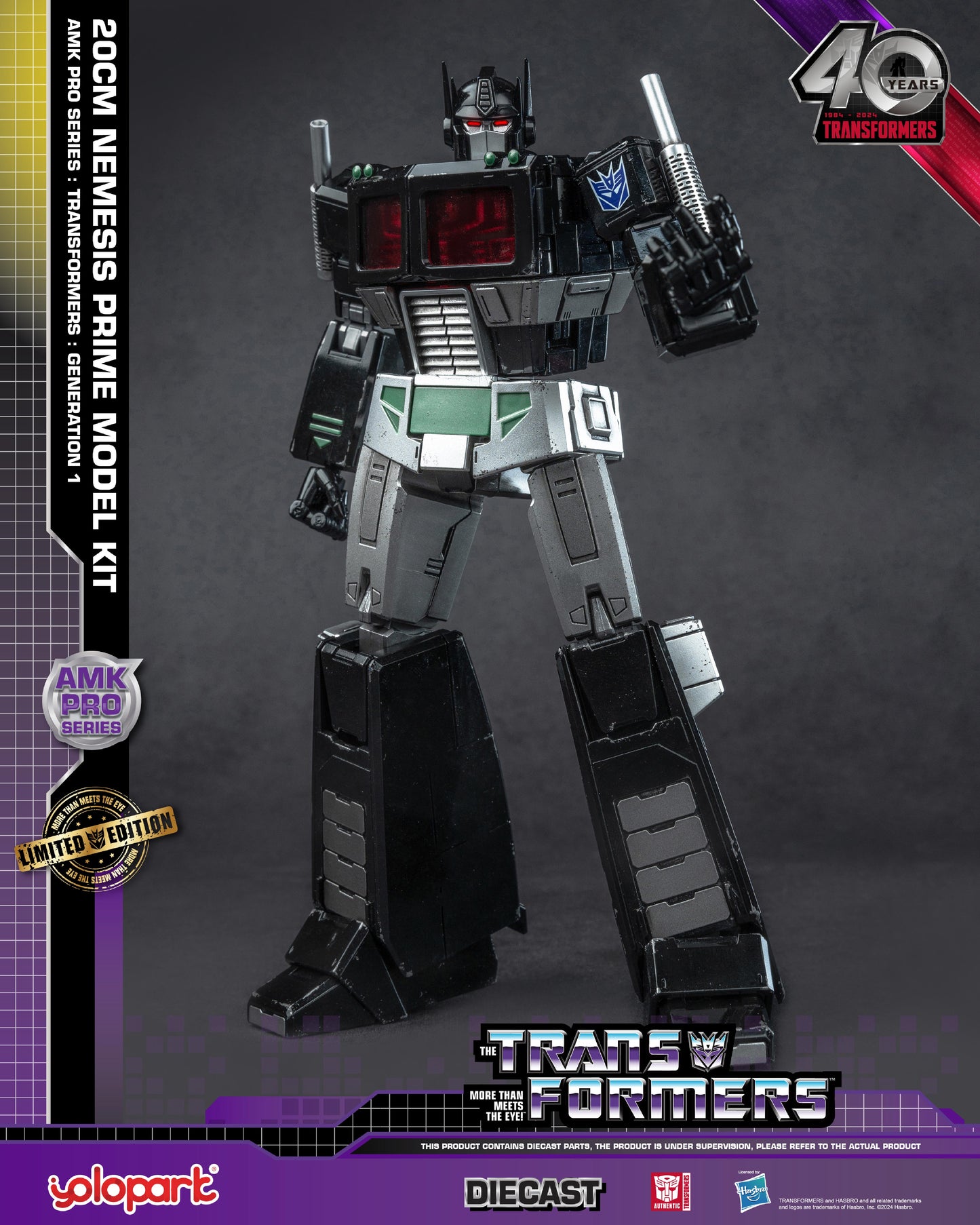 YOLOPARK AMK Pro Series Transformers G1 Nemesis Prime Model Kit