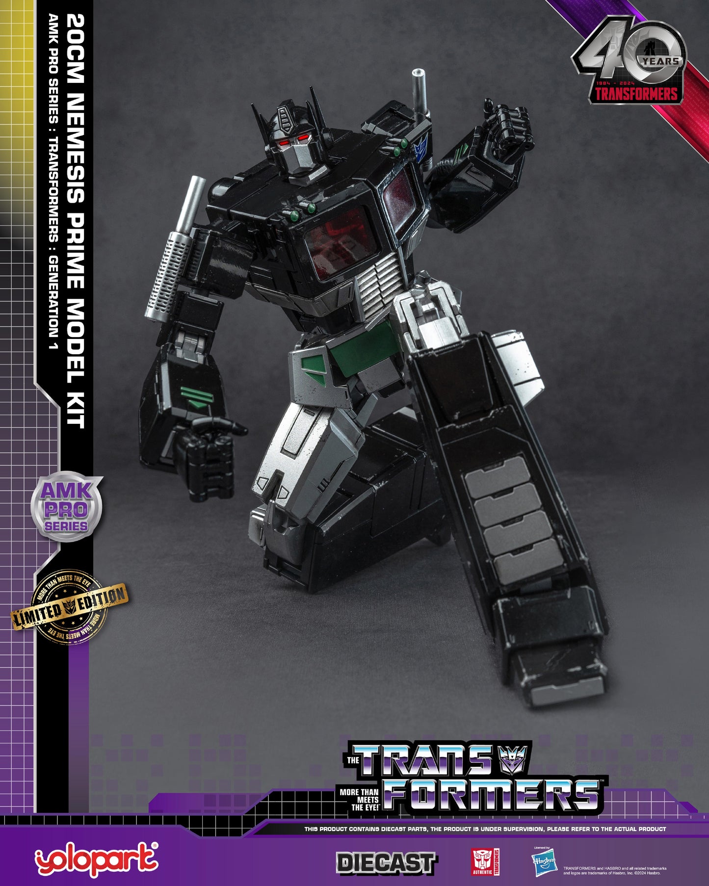 YOLOPARK AMK Pro Series Transformers G1 Nemesis Prime Model Kit