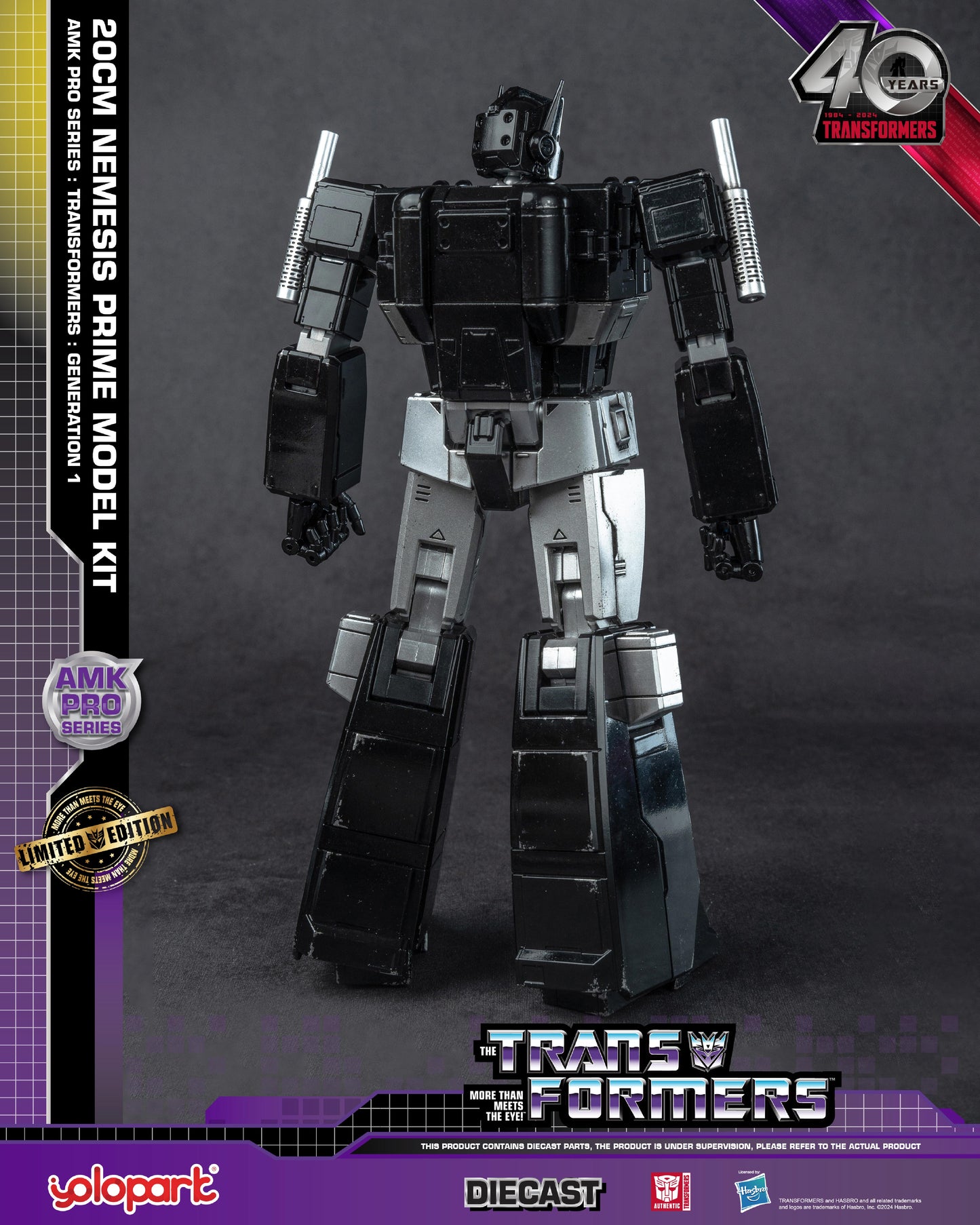 YOLOPARK AMK Pro Series Transformers G1 Nemesis Prime Model Kit