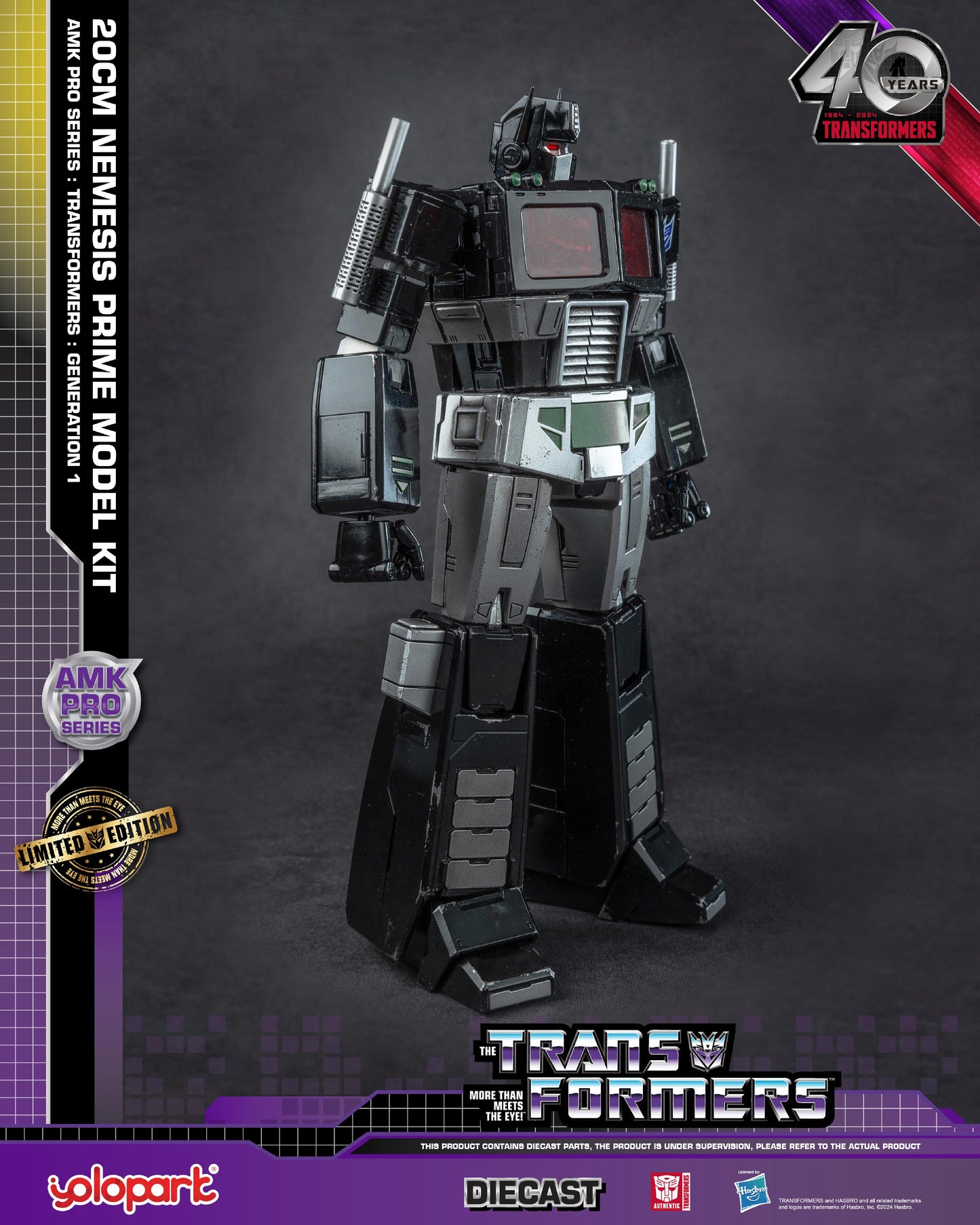 YOLOPARK AMK Pro Series Transformers G1 Nemesis Prime Model Kit