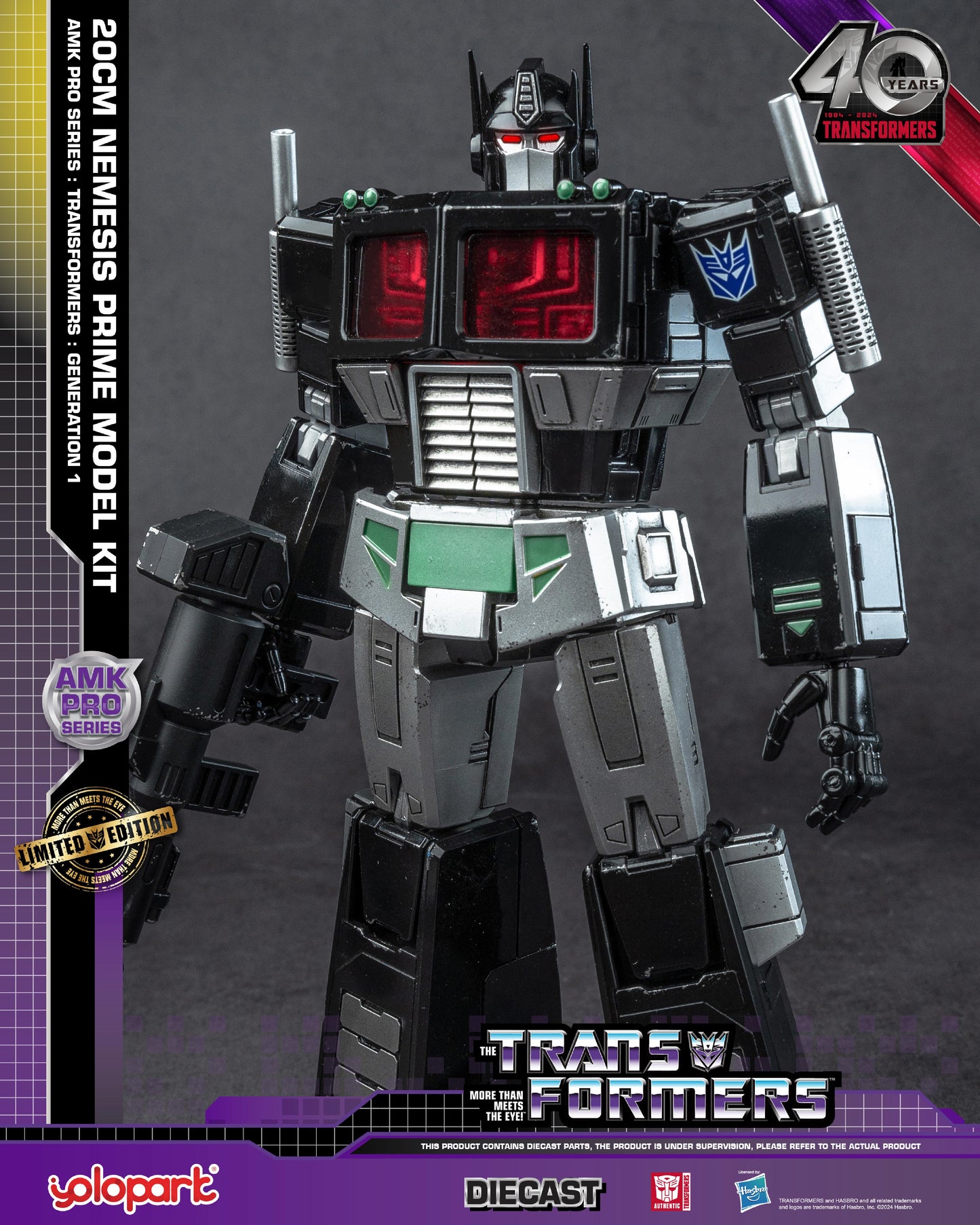 YOLOPARK AMK Pro Series Transformers G1 Nemesis Prime Model Kit