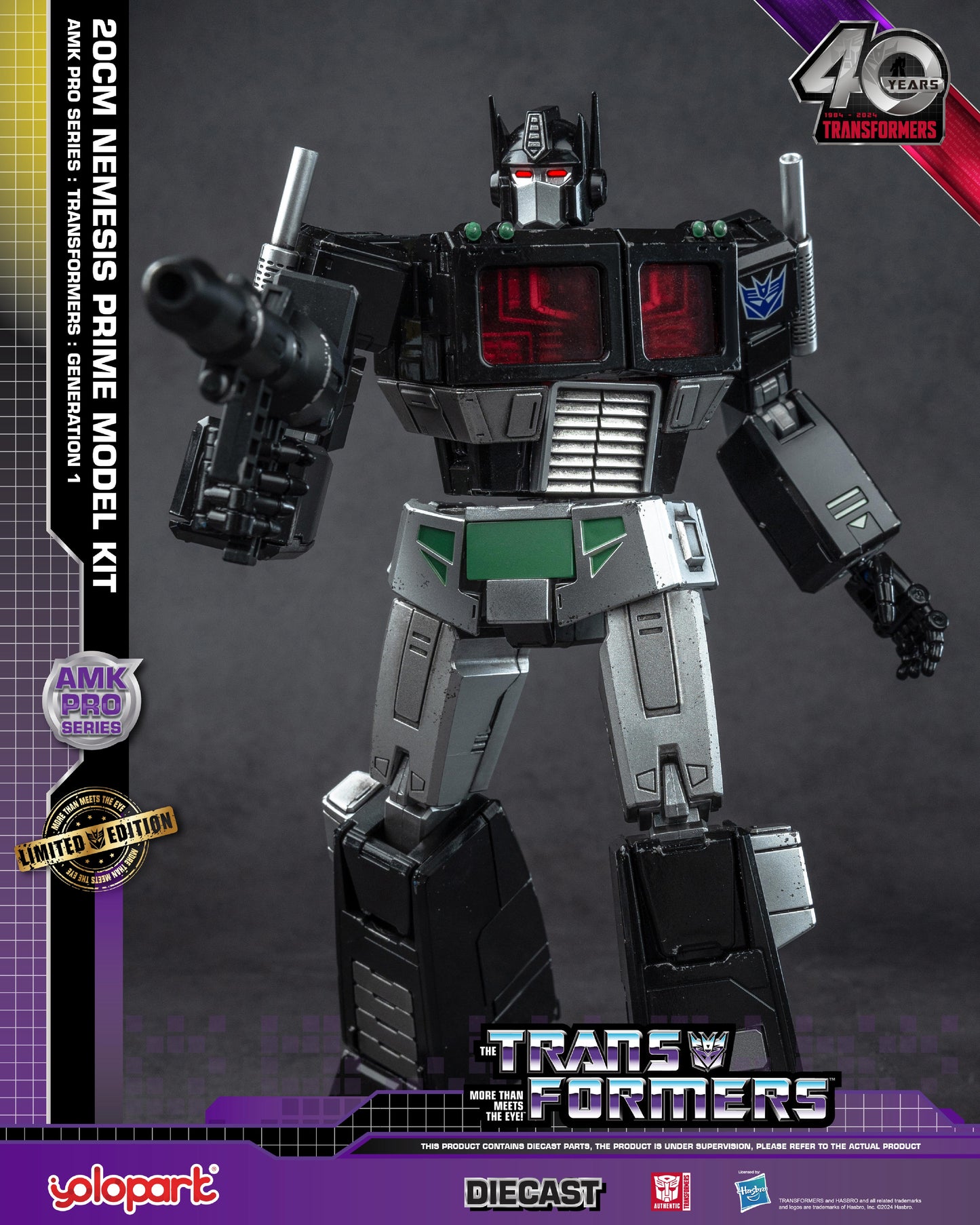 YOLOPARK AMK Pro Series Transformers G1 Nemesis Prime Model Kit