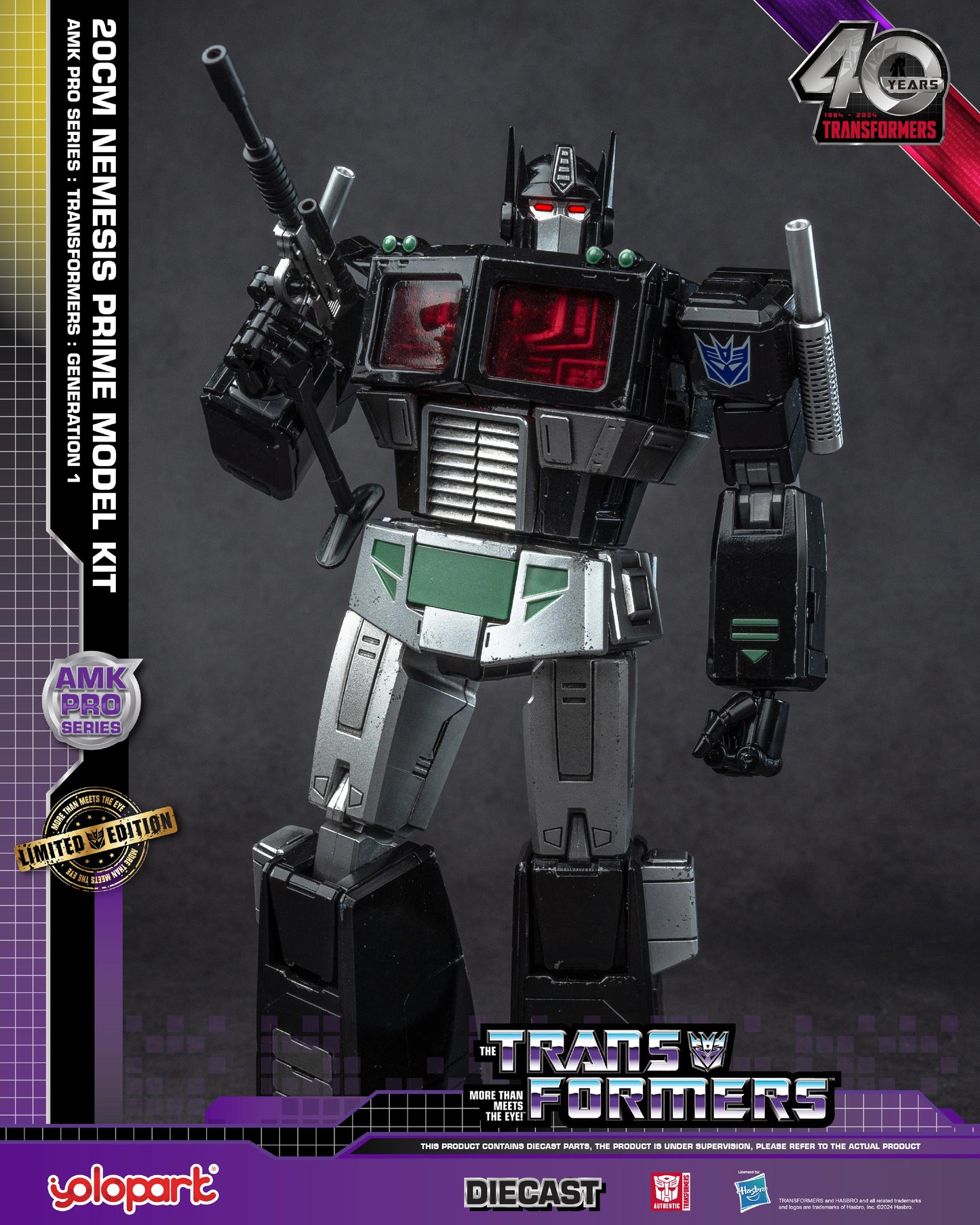 YOLOPARK AMK Pro Series Transformers G1 Nemesis Prime Model Kit