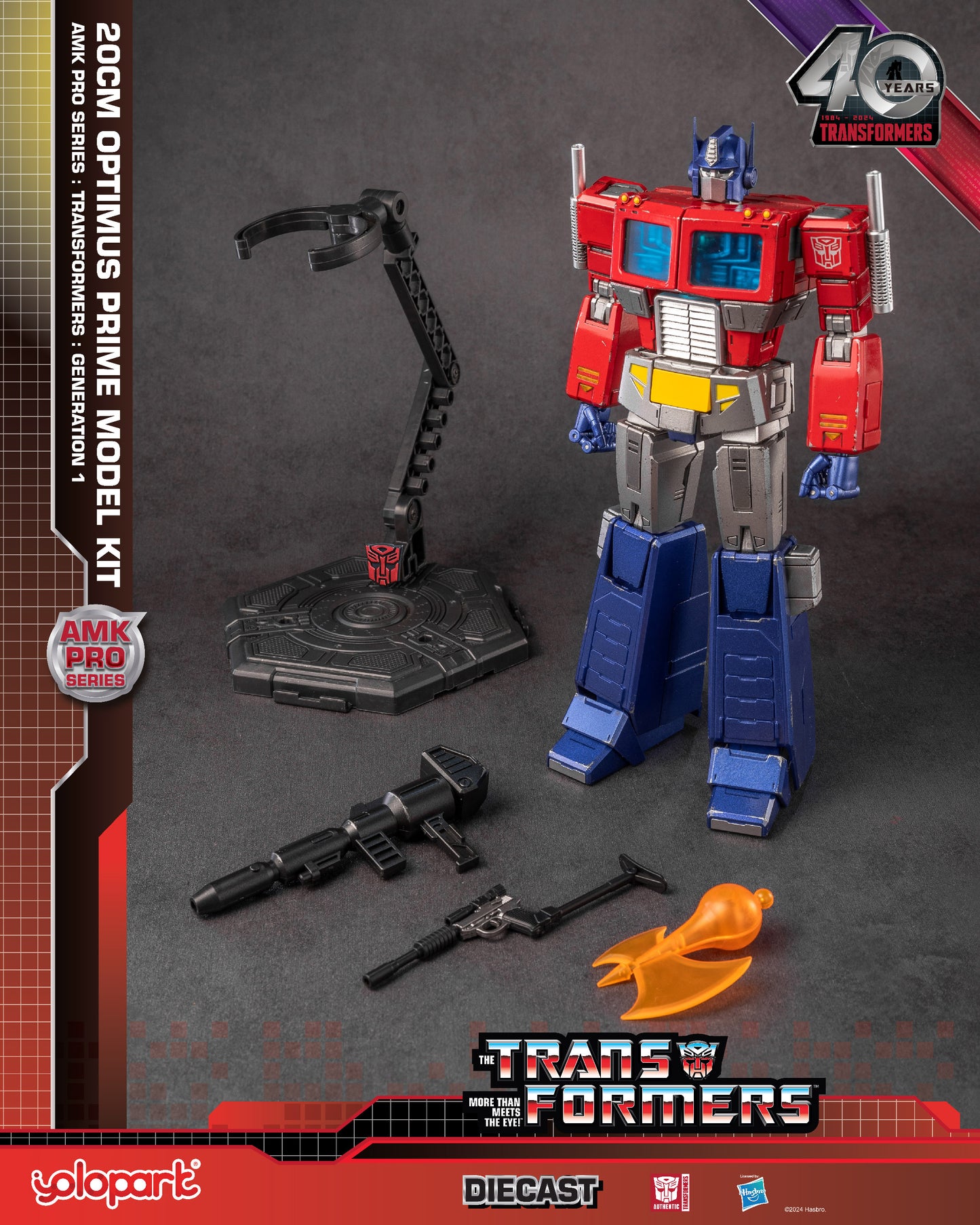 YOLOPARK AMK Pro Series Transformers G1 Optimus Prime Model Kit