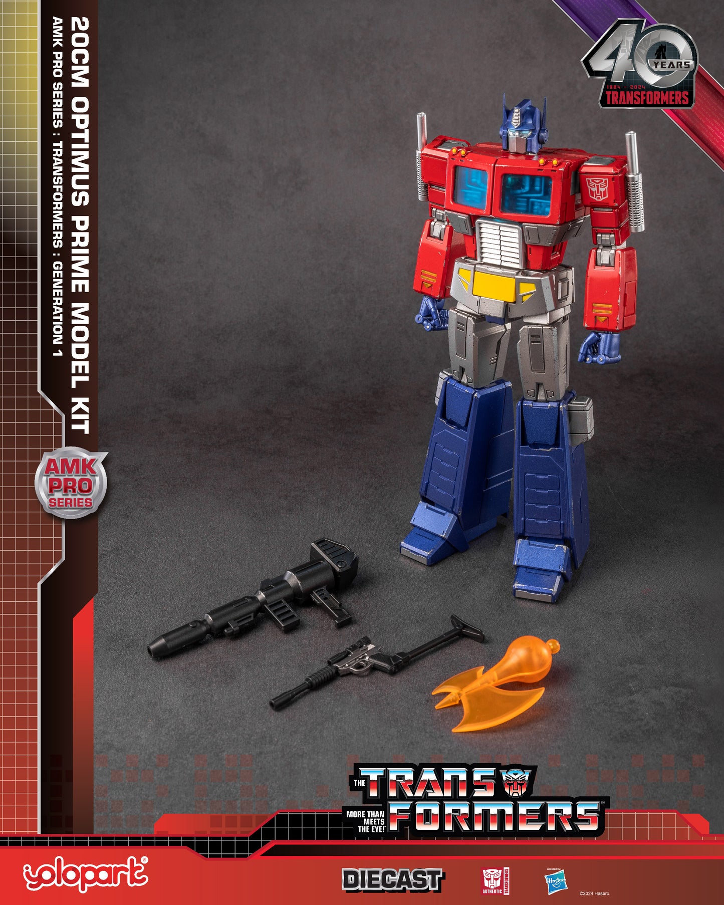 YOLOPARK AMK Pro Series Transformers G1 Optimus Prime Model Kit