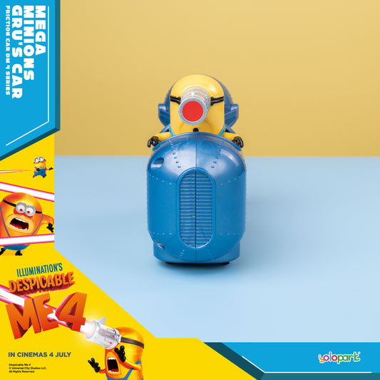 YOLOPARK Minions Car Toy, Despicable Me Movie4, Friction Car Toys, Gifts for Toddler Boys and Girls Age 3,4,5,6,7,8+ Years Old, Gru's car