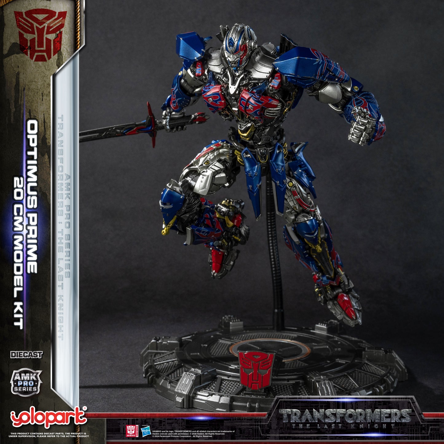YOLOPARK Transformers Toy PRO M5 The Last Knight Optimus Prime-W