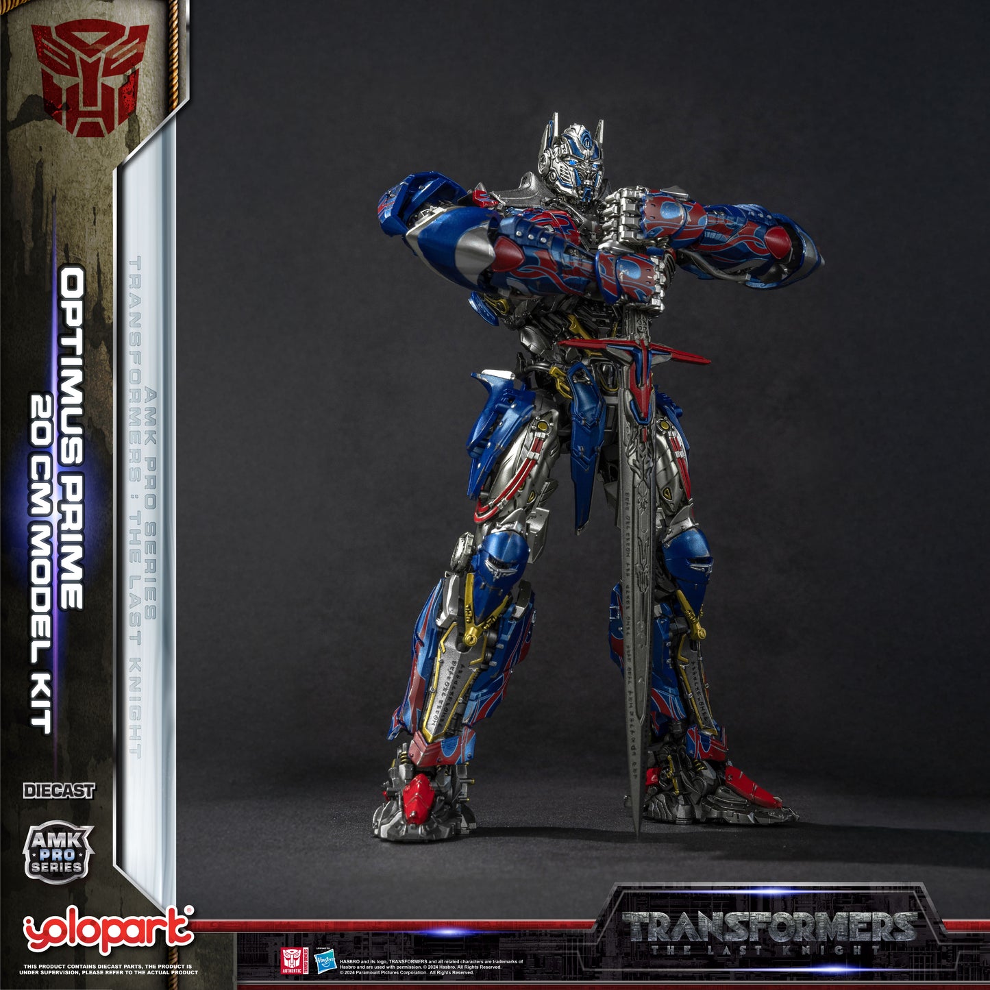 YOLOPARK Transformers Toy PRO M5 The Last Knight Optimus Prime-W